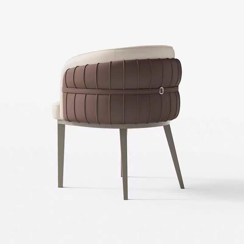 Современные городские обеденные стулья в итальянском стиле Iight Iuxury мебель Ieather