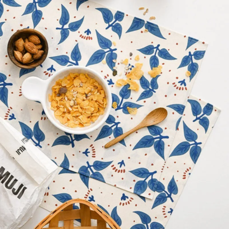 

Vintage, idyllic, Japanese style western food cloth, waterproof, oil proof, heat insulation, table mat, scald proof