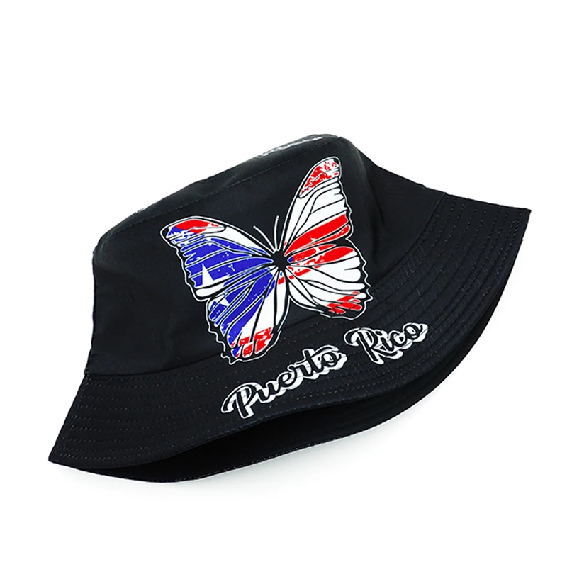 Панама с верхним флагом Пуэрто-Рико национальные флаги бабочки рыбацкие шляпы