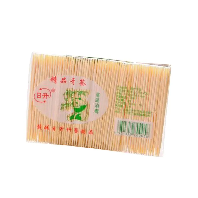 

100Pcs Disposable Bamboo Wooden Toothpicks Dental Double Sided Home Restaurant