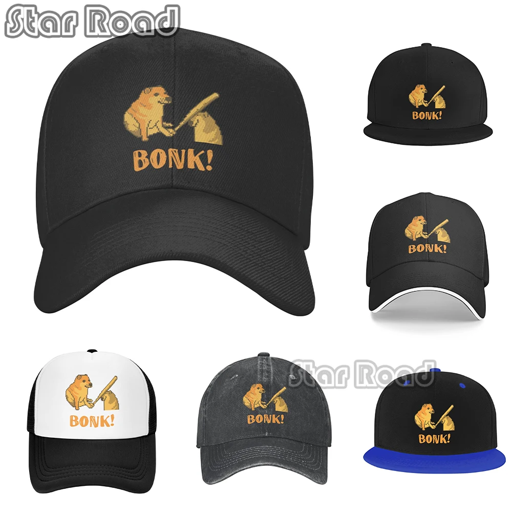 

Classic Unisex Cheems Bonk Meme Pixel Art Baseball Cap Adult Shiba Inu Dog Adjustable Dad Hat Women Men Hip Hop Snapback Caps