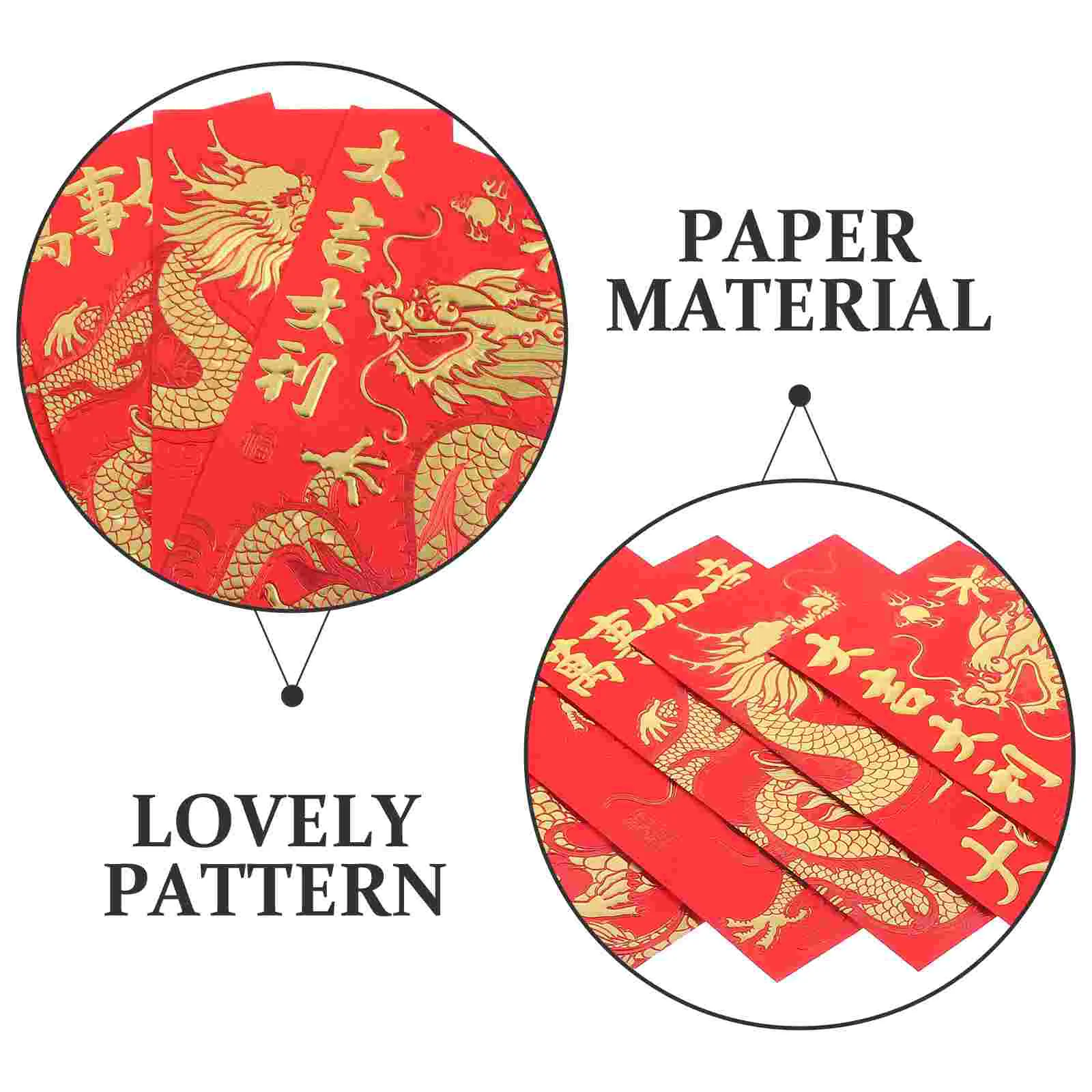 Рисунок 3 - Конверты новогодние красные в китайском стиле