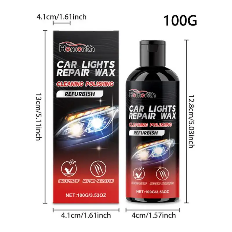 100 г воск для ремонта автомобильных фар средство авто покрытия крем