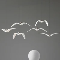 nordic bar counter seagull chandelier modern minimalist personality creative restaurant bedroom bedside bird lamp