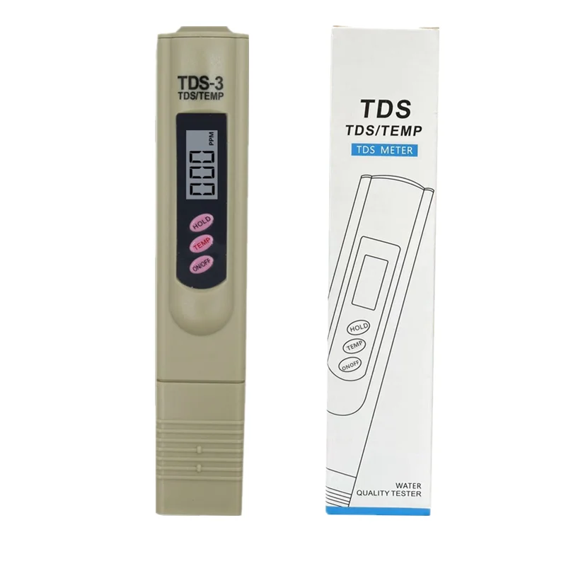 

Digital Water Quality Tester TDS Meter Portable Water Purity Check 0-9990 Ppm Aquarium Swimming Pool Tester Temperature Test Pen