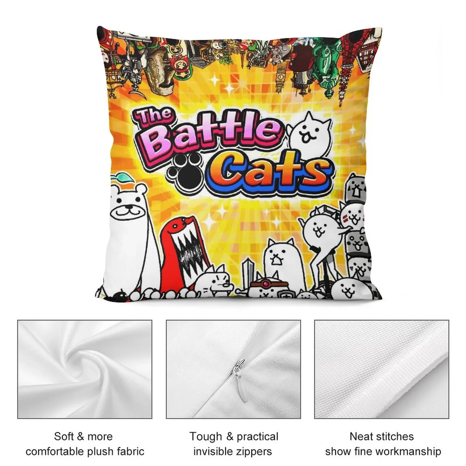 Декоративная подушка Battle Cats чехол для подушки с вышивкой рождественские