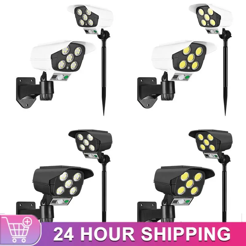 

Fake Dummy Camera Security CCTV Human Body Induction Solar Light OutdoorSMD/COB For Garden/courtyard/ Terrace