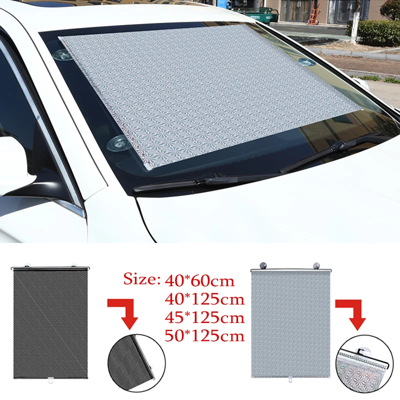 

Car Automatic Retractable Sunshade Sun Block Shutter Side Window Block Sun Shade Car Telescopic Curtain Wholesale Quick delivery