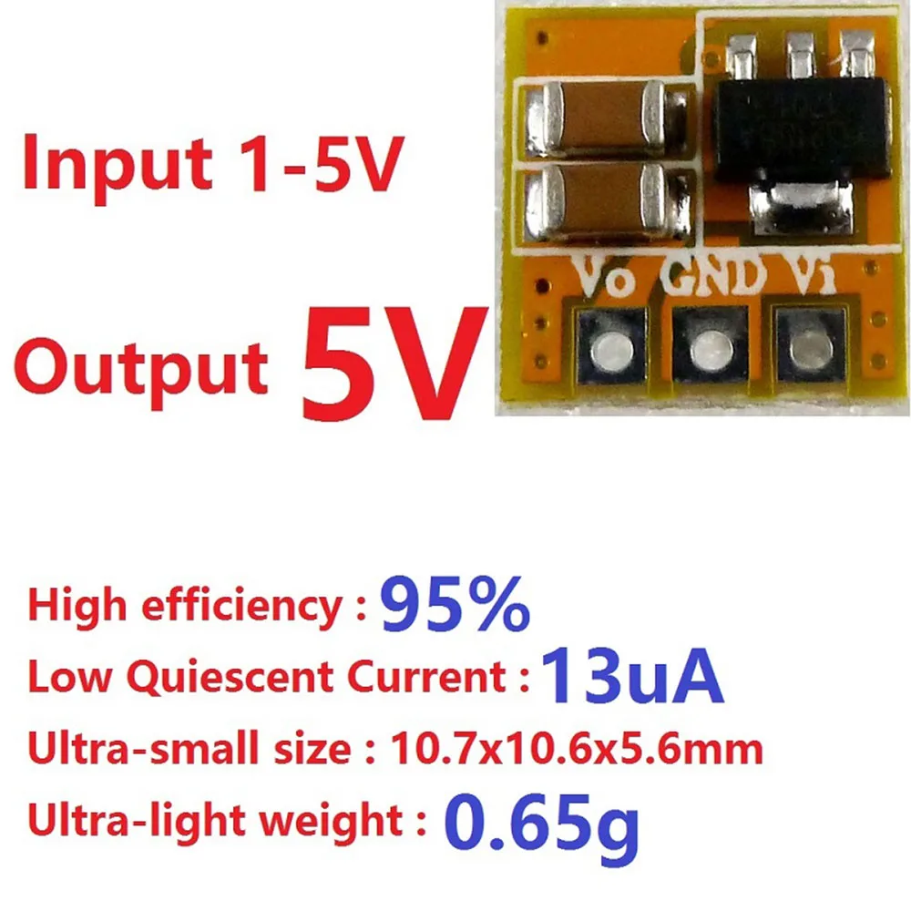 

Повышающий преобразователь постоянного тока в постоянный, повышающий модуль постоянного тока 0,7-5 В в постоянный ток 3 В 3,3 В 5 В
