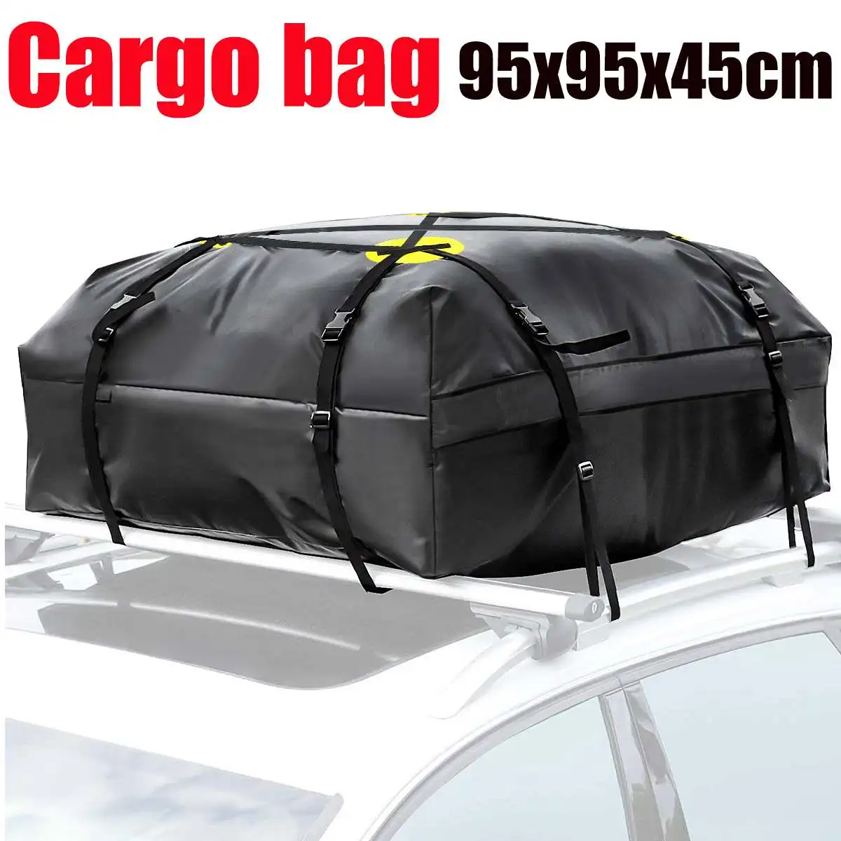 600D Waterproof Cargo Bag Car Roof Cargo Carrier Universal Luggage Bag Storage Cube Bag for Travel Camping Luggage Storage Box