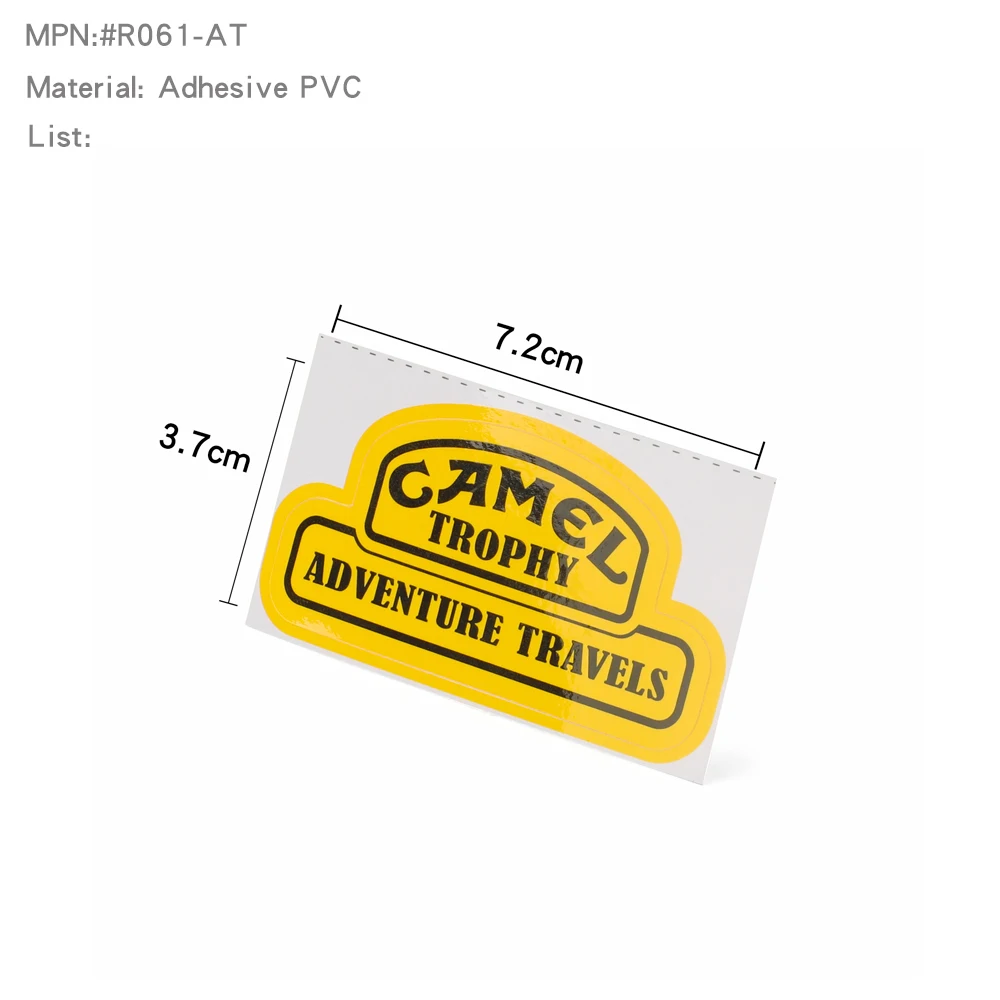 

RCDream 1/8 1/10 Camel Trophy наклейка водонепроницаемая для Land Rover Defender H8H TRX4 # R061-AT