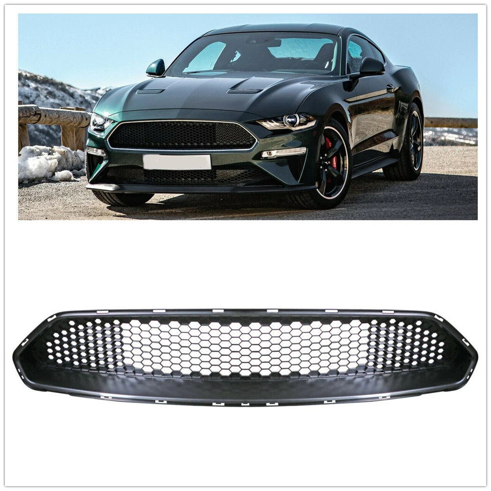 

Front Grille For Ford Mustang Bullitt Coupe 2-Door 2018-2022 Replacement Car Upper Bumper Intake Hood Mesh Grid Racing Grills