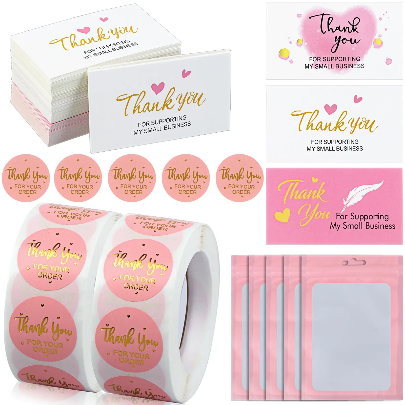 

1250 шт., спасибо, Набор наклеек с карточками включает в себя благодарность за поддержку моей упаковки для выпечки этикетки для печати канцеля...