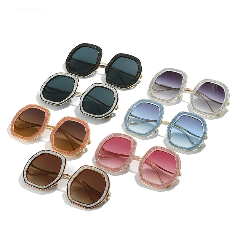 

Fashion Vintage Polygon Polarized Sunglasses for Men Women Luxury Brand Punk Irregular Square Sunshade Glasses Driving Eyewear