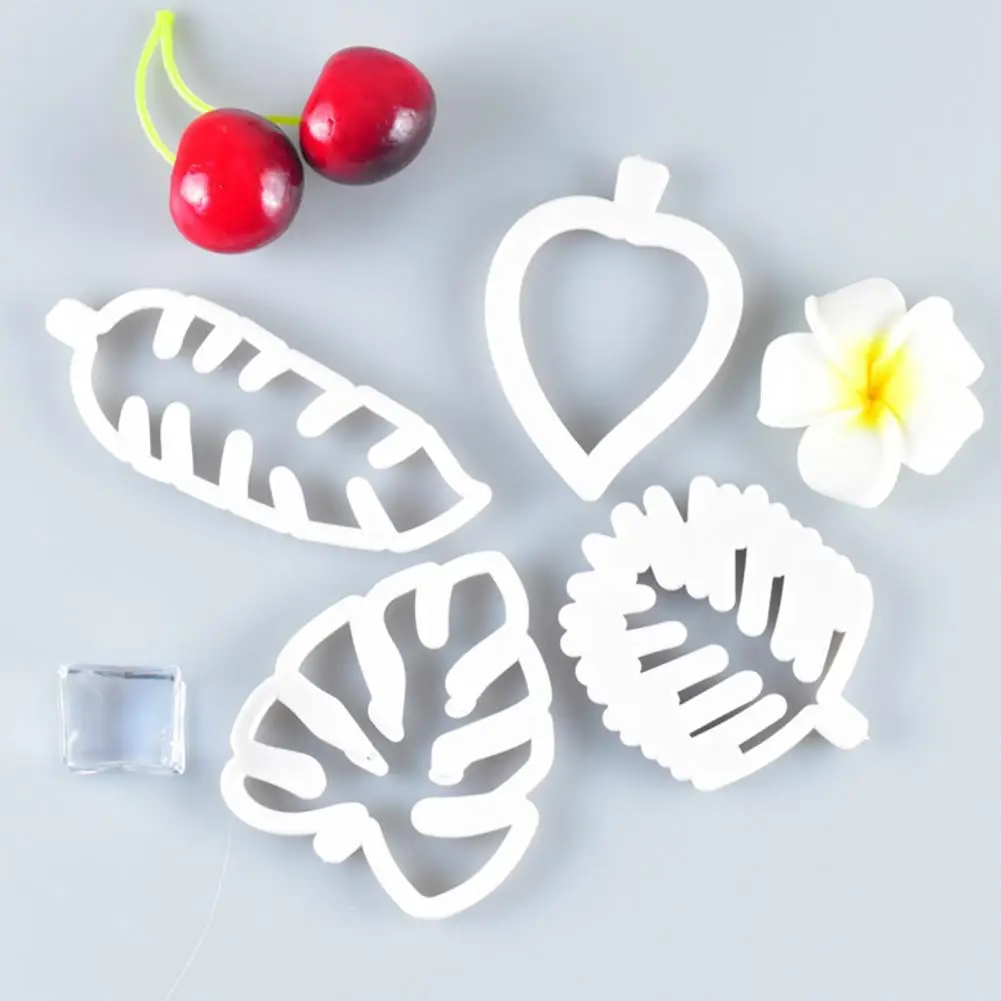 

4Pcs Fondant Mold Creative Decorating Biscuits Cookies Cutter White Cake Mold