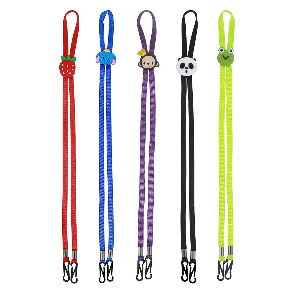 

Безопасная Регулируемая Маска для лица с ремешком удобный держатель Веревка против потери Противоударная маска подвесные шейные ремешки