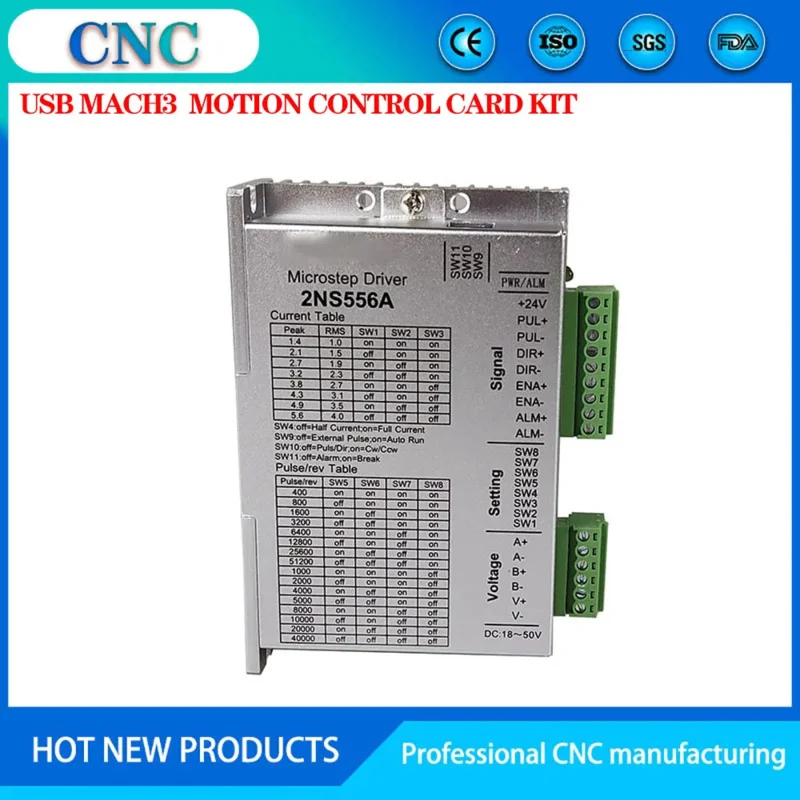 Контроллер оси Cnc5 Комплект ЧПУ USB Mach3 Карта управления движением 2NS556A Драйвер Nema23