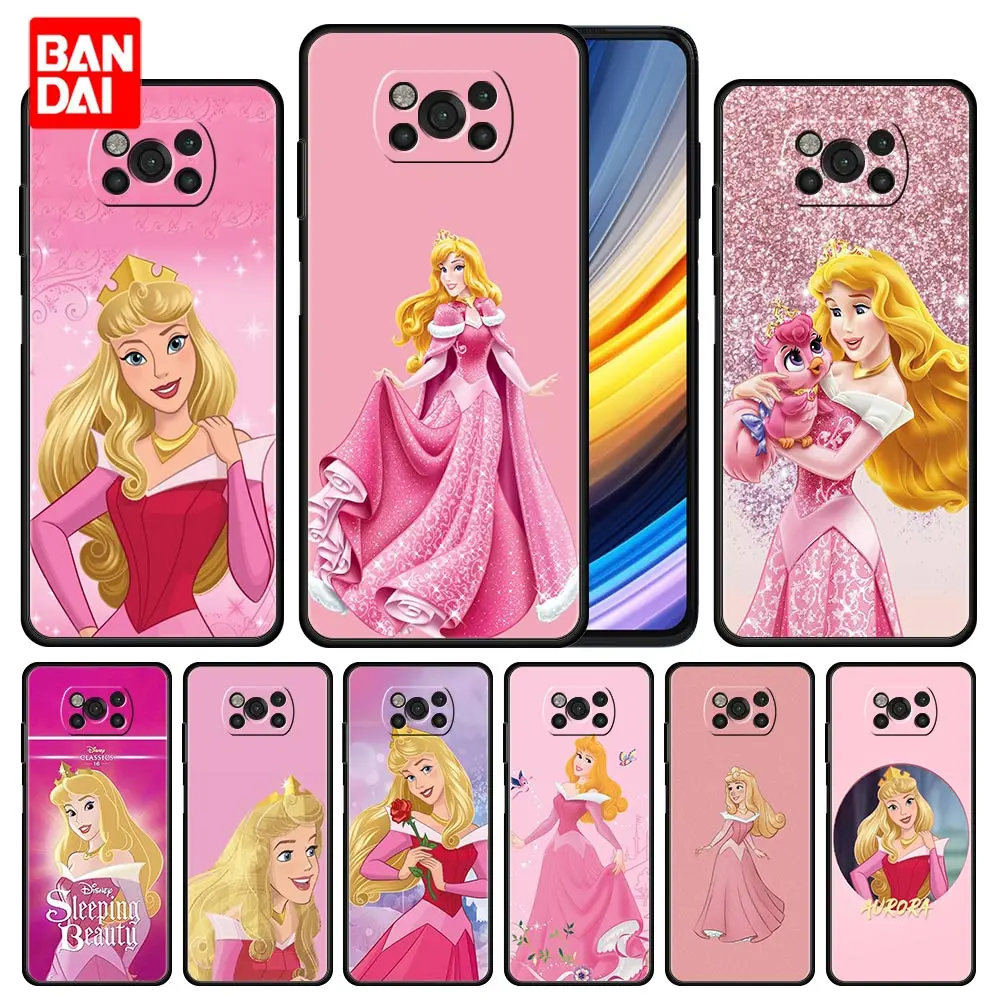 

Belle Disney Princess Aurora Case for Xiaomi Mi Poco X3 NFC F3 Redmi Note 9s 9 9A 9C 8 10 11 9T 8T 10T K40 Pro Plus Funda Cover