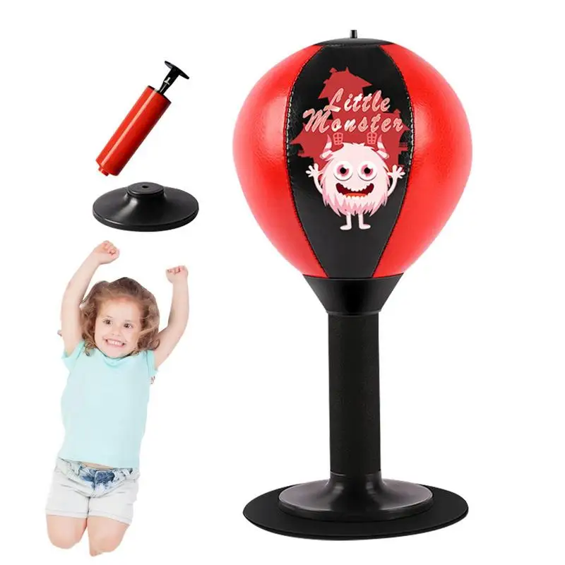 

Настольный боксерский мяч скоростной мяч с небольшой присоской детский боксерский автономный рефлекторный мешок снимает эмоции для детей