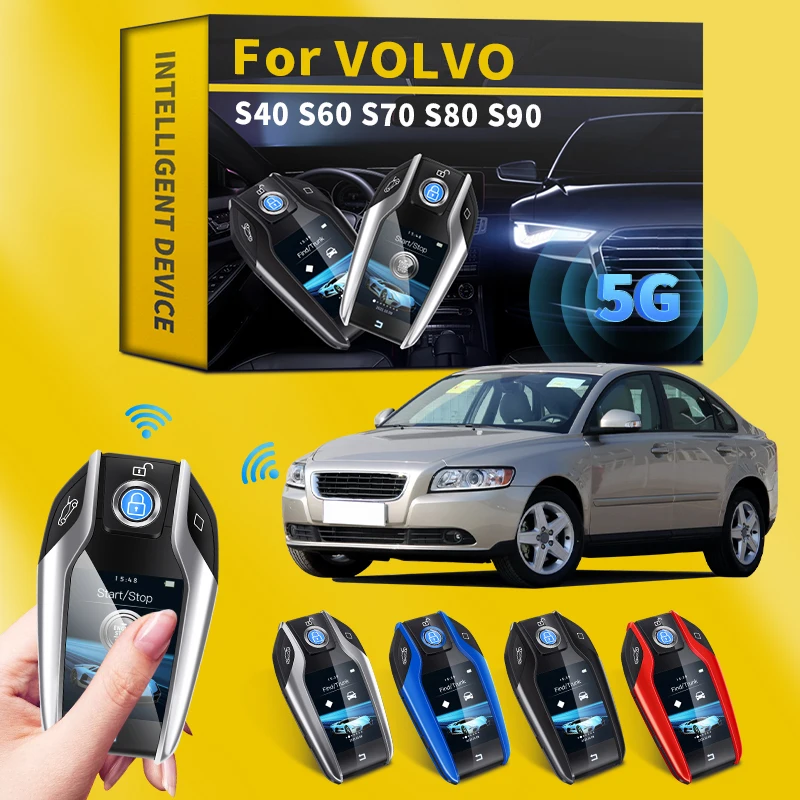 

Для Volvo S40 S60 S70 S80 S90 модифицированный смарт-ключ ЖК-экран блокировка экрана автомобиля одна кнопка запуска смарт-ключи аксессуары
