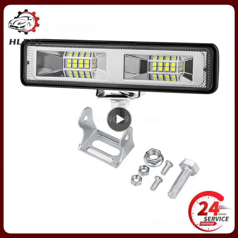 1 ~ 4 шт. 16 светодиодных прожекторных фар, противотуманная фара для вождения, 48 Вт, 16 светодиодов, рабочая деталь автомобиля, аксессуары для автомобиля, универсальная светодиодная балка, Рабочая лампа