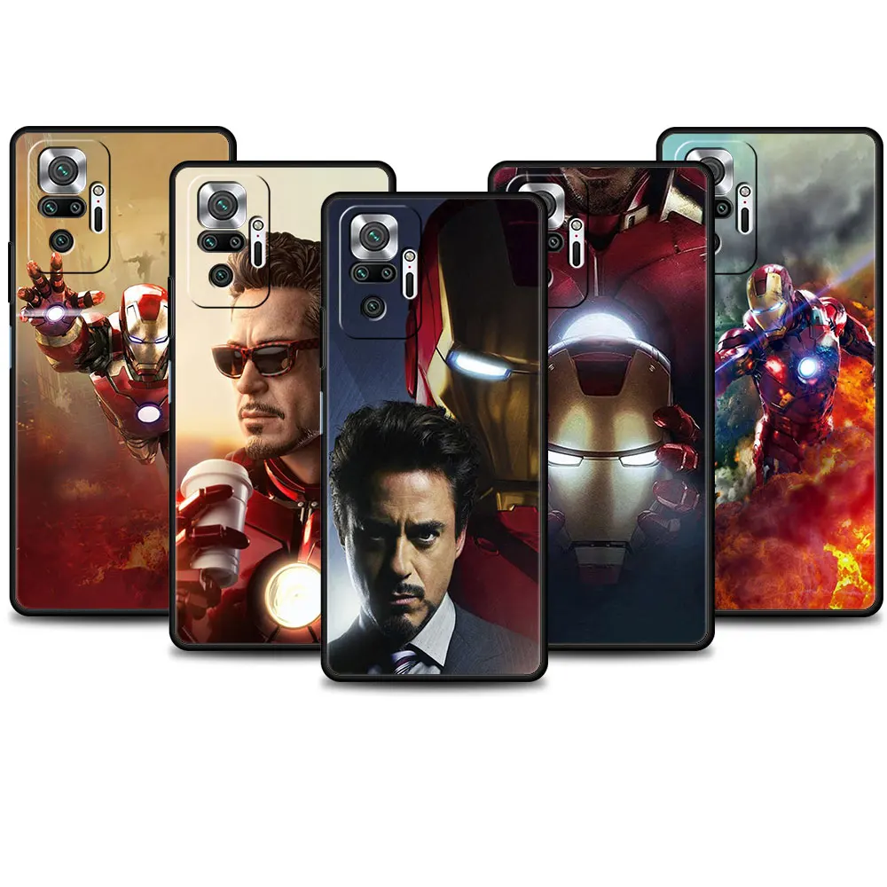 Чехол для Xiaomi Redmi Note 9s 9 10 11 11e 8 Pro чехол redmi 9a 9c 7a k40 телефона Marvel Iron Man