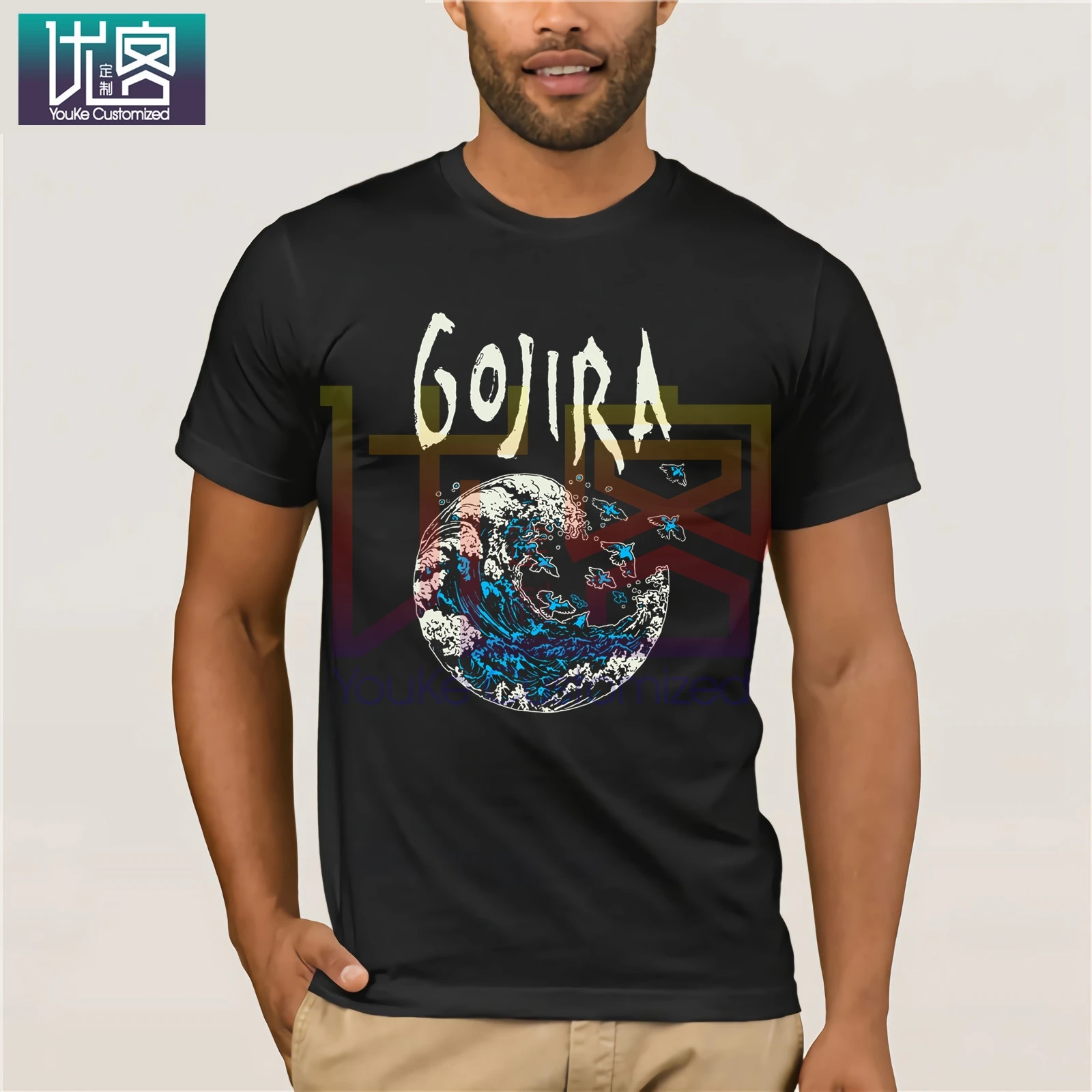 

Футболка с коротким рукавом и графическим принтом, 100% хлопок