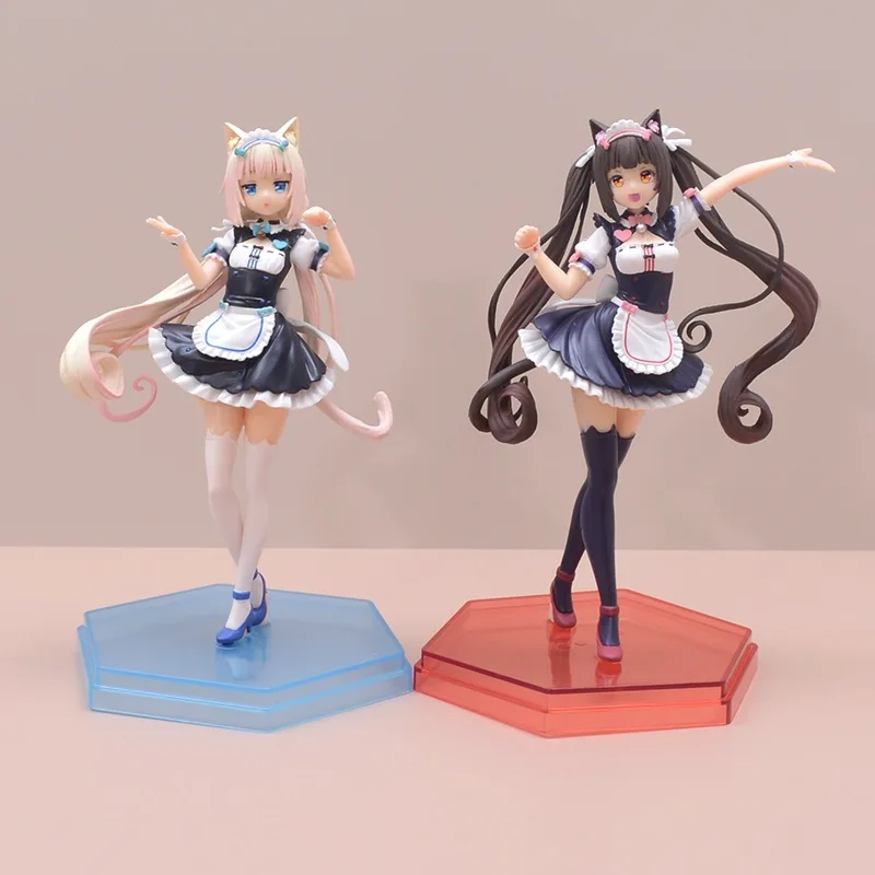 18 см Nekopara Милая кошка шоколад ваниль горничная стоящая позиция сексуальная