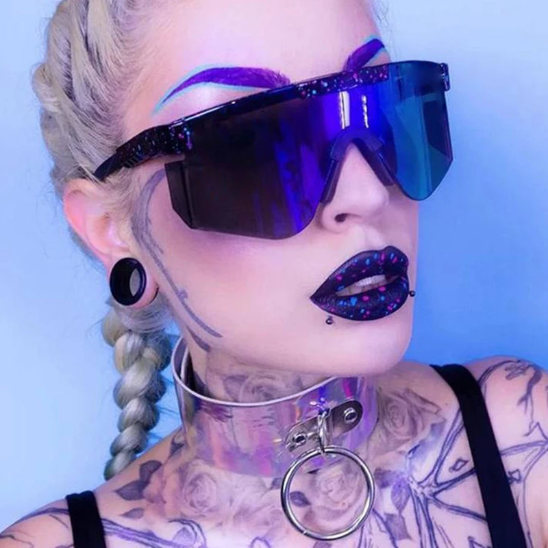 

Fashion Classic Sunglasses Men Oversized Mirror Cycling Sunglasses Outdoor Sports Shades Glases For Women Goggle UV400