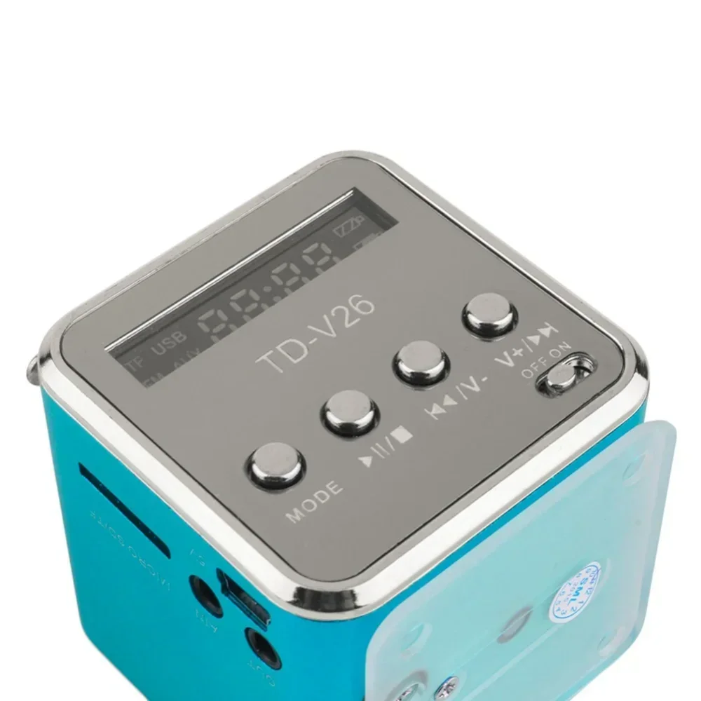 TD-V26 Мини Портативный Звуковой Динамик TF-карта FM-радио AUX Стерео Музыкальный Плеер