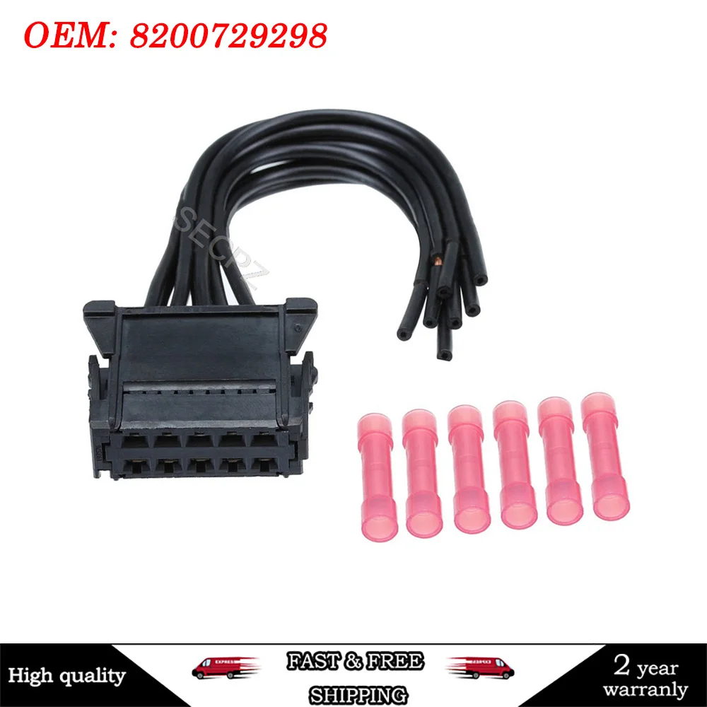 

8200729298 Резистор вентилятора отопителя, жгут проводов, жгут проводов, разъем, провод резистора двигателя для Renault Megane 2, Scenic II