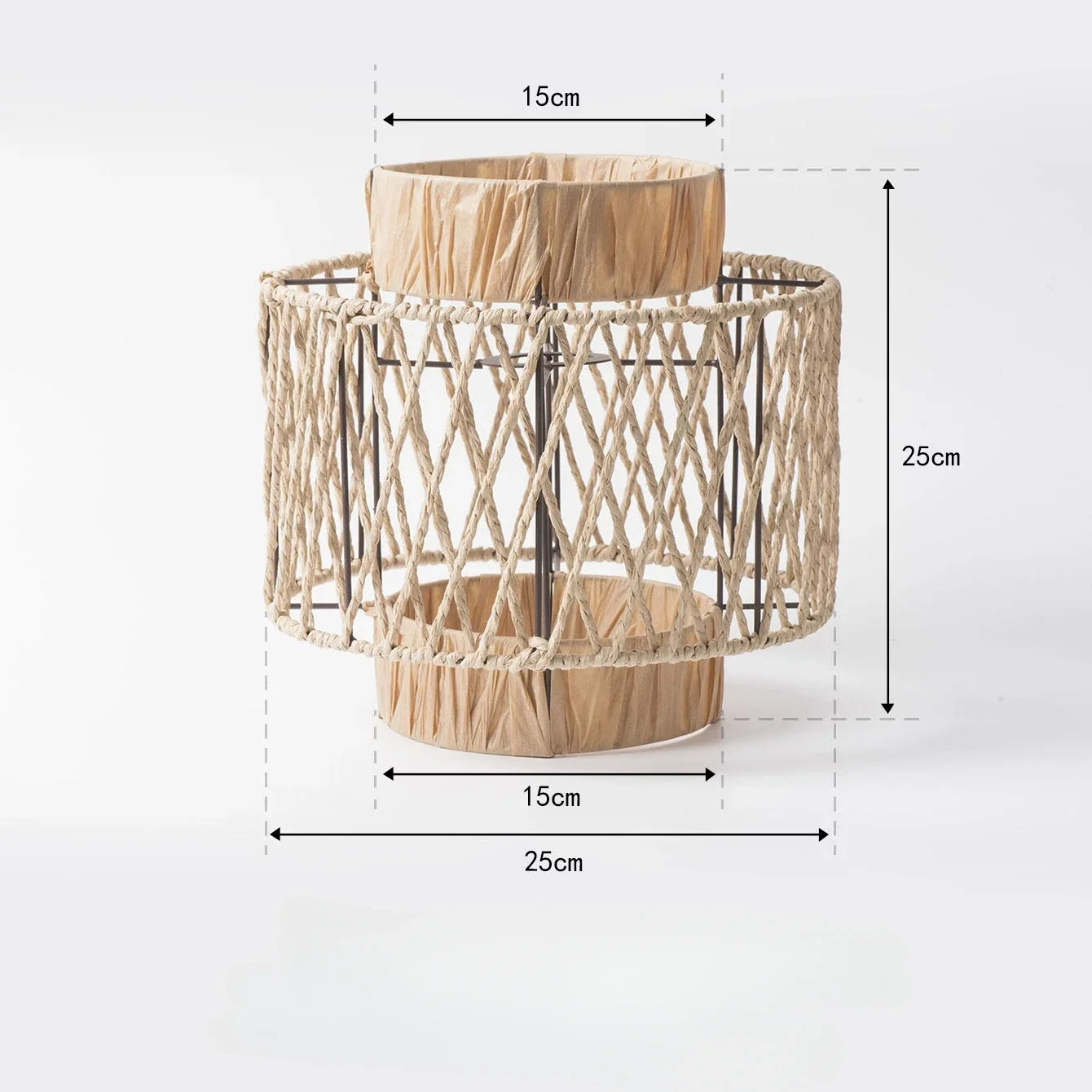 

Ретро абажур REACHYEA из бумажной веревки