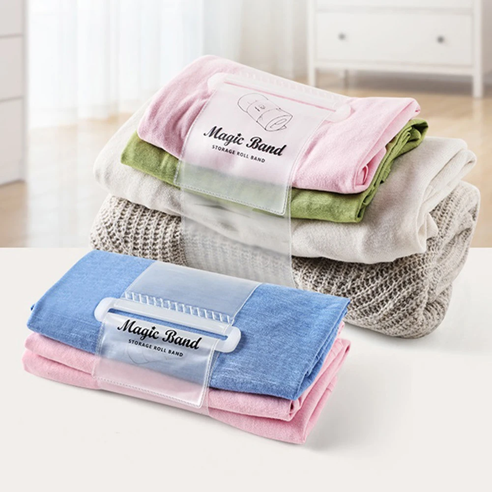 

Clothes Sorting Storage Belt Wardrobe Folding Clothes Organizer Ironing Board Storage Bandage Pants Thick Sweater Lazy Banding