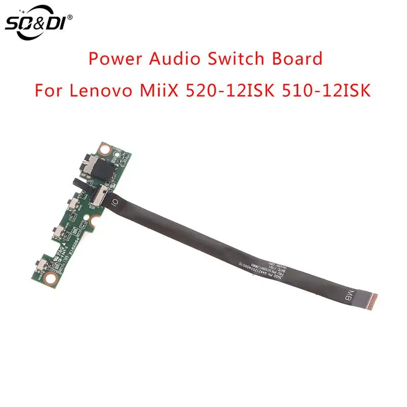 

For Lenovo MiiX 520-12ISK 510-12ISK Audio Power Button Switch Board With Cable