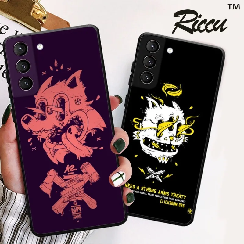 Чехол DXTR для телефона с художественной иллюстрацией Samsung Galaxy S22 23 21 S20 FE Ultra S10 S9 Plus