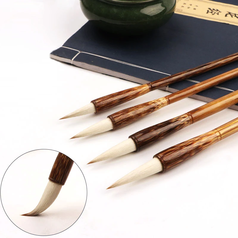 

Wolf Hair Chinese Calligraphy Painting Brush Tradition Pen Set Bamboo Drawing Brush Artist Painting Watercolor Writing Supplies