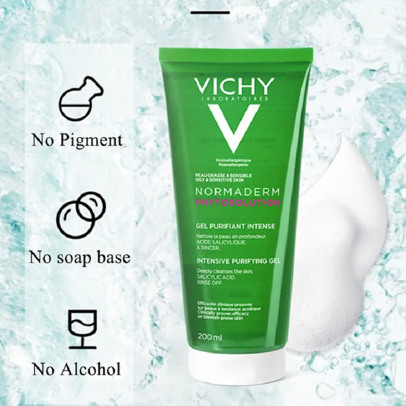 

200ml Vichy Normaderm Phytosolution Cleanser Anti Acne and Acne Removing Skincare Products for Sensitive Skin