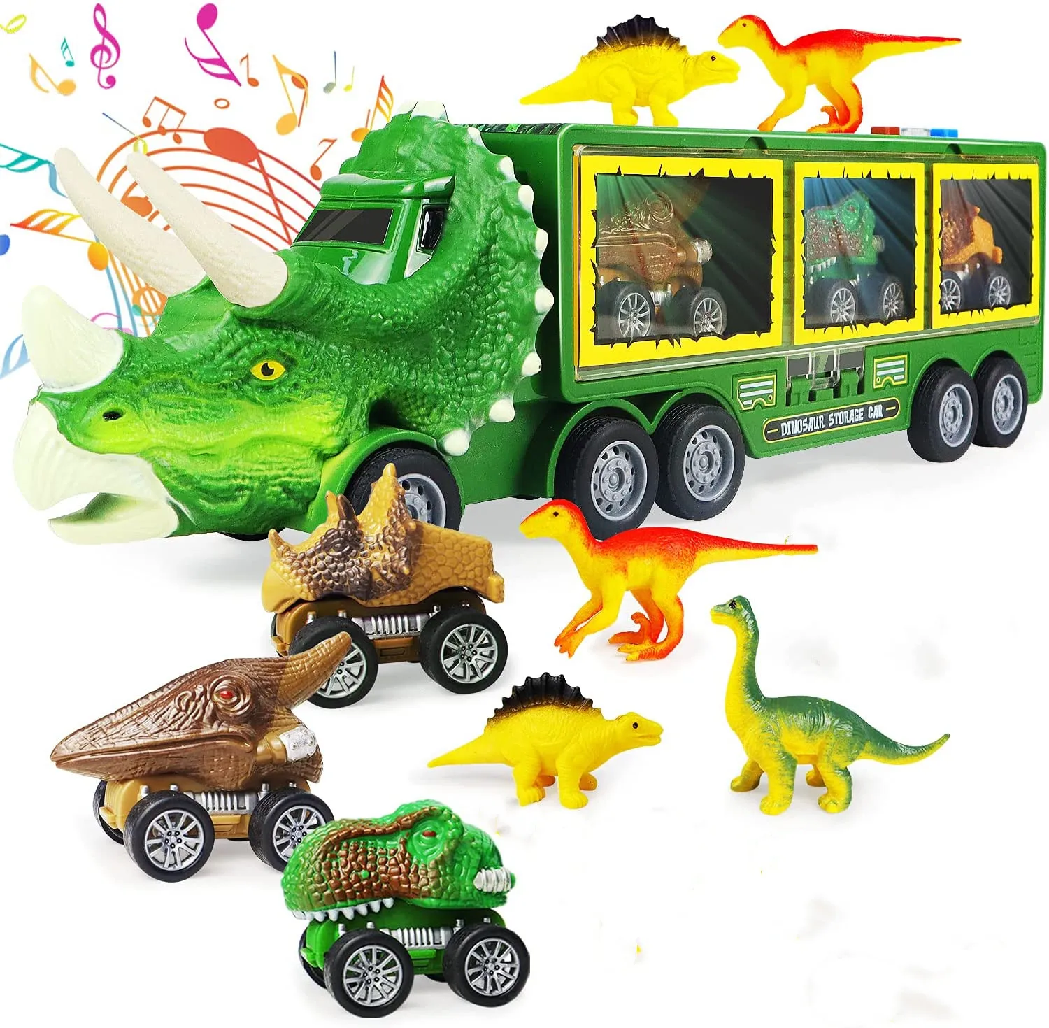 Динозавр грузовик для транспортировки задний динозавр автомобиль модель