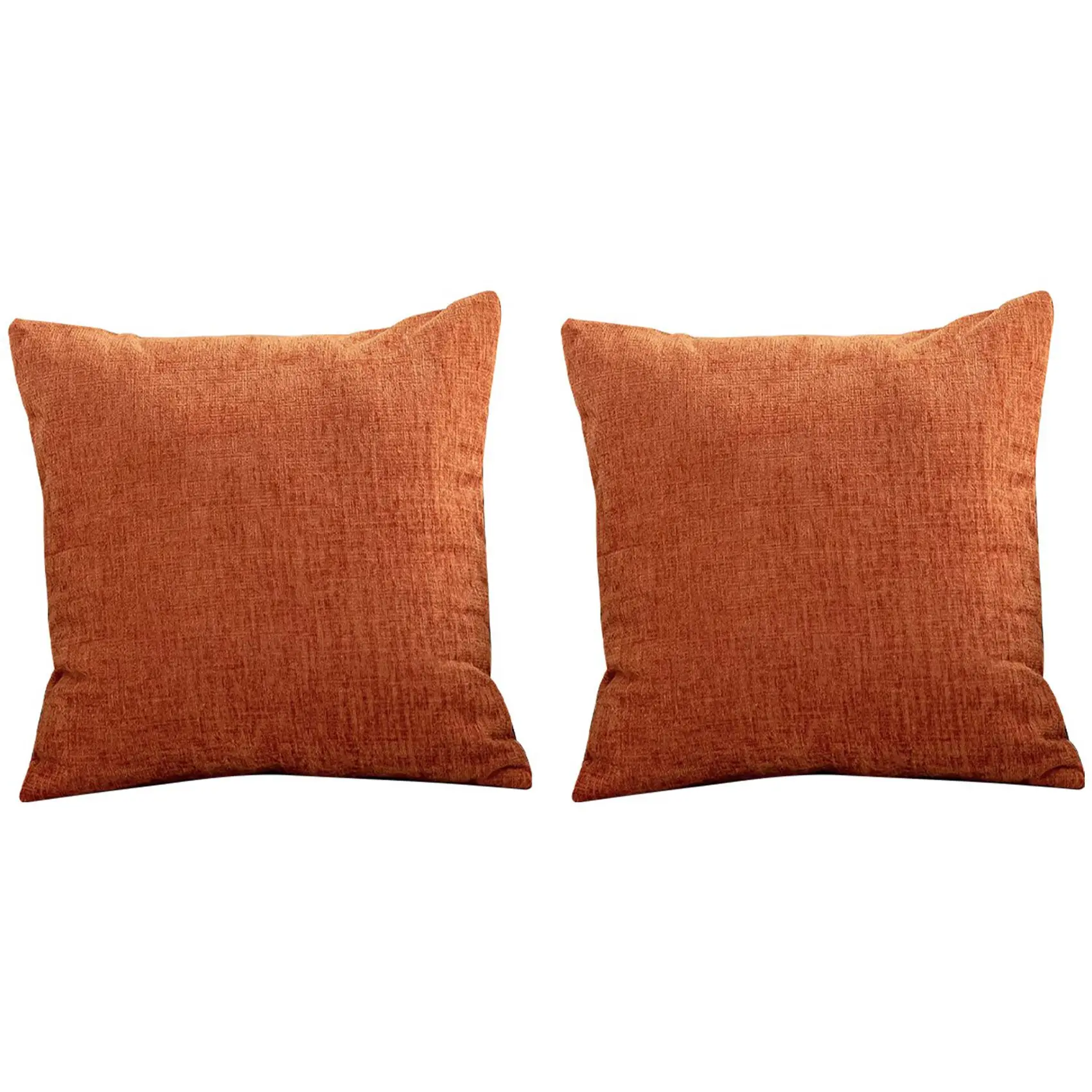 Фото Наволочки SEWS-Burnt Orange, 18x18 дюймов, набор из 4 штук, в современном стиле фермерского дома, декоративные наволочки для подушек, квадратные чехлы для подушек №2