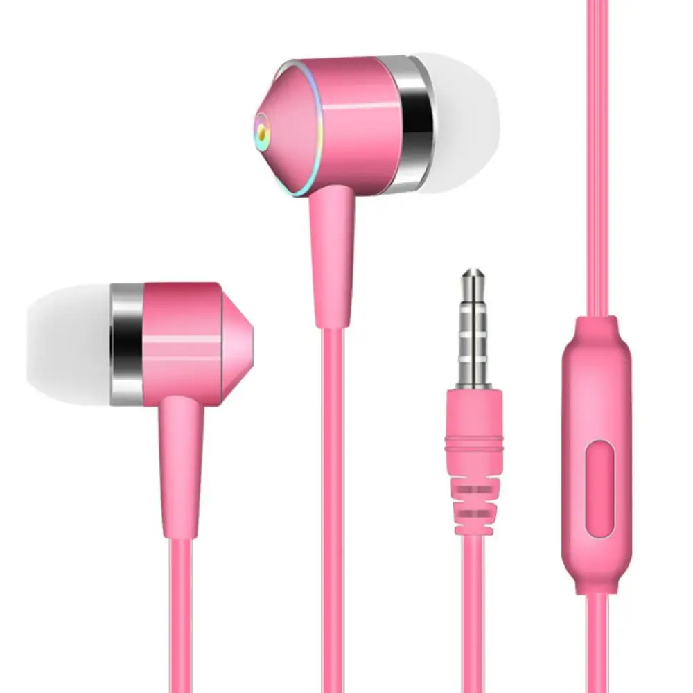 

In-ear Earphones Subwoofer High Fidelity Sound Quality Volume Adjustment Silicone Earplugs Universal Phone Headset Accessories