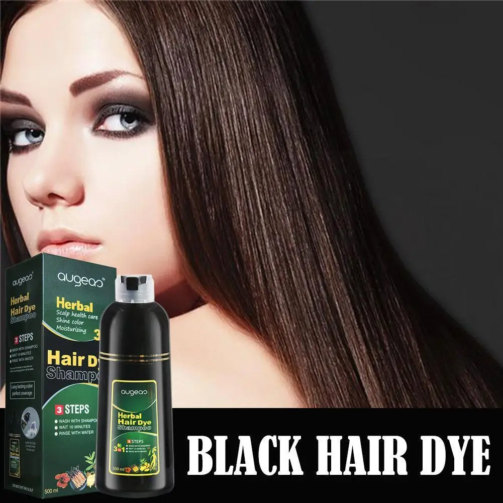 

500ml Shampoo Color And Care 3 In 1 Herbal Hair Color In Restores Protects Hair Hair Minutes Color And 10 With Shampoo Sham M3W9