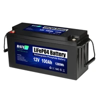 uninterruptible power supply deep cycle 12 8v100ah lithium iron phosphate battery with sufficient capacity