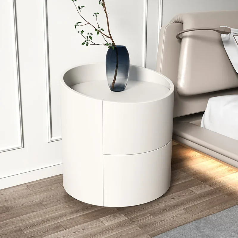 Тумбочки круглая деревянная комод роскошный прикроватный столик для спальни