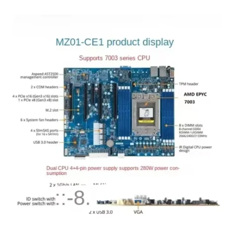 Материнская плата MZ32-AR0 H11SSL-I