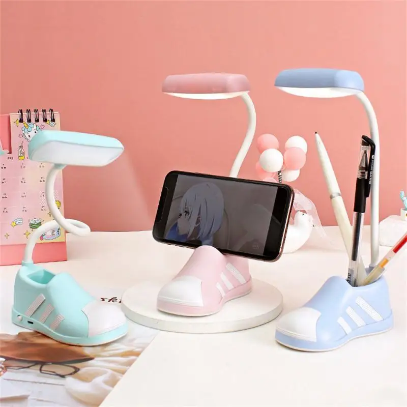 

Fall-proof Cartoon Mini Night Light Abs+pc Hose Led Eye Protection Reading Light Dormitory Night Light Convenient Durable Mini