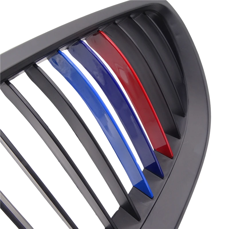 1 Pair for BMW E92 E93 3 Series 320i 328i 330i LCI 2006-2009 Gloss Matte M-color Replacement Front Bumper Kidney Grille Grills | Автомобили