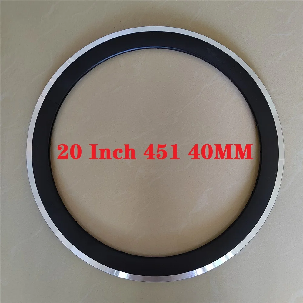 

20 Inch 451 Aluminum Alloy 40 MM Rim 20/24/32 Hole V Brake Ring Folding Bike Wheel BMX