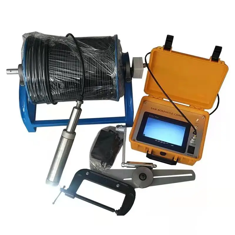 

100m under water well inspection manual winch clear image borehole camera