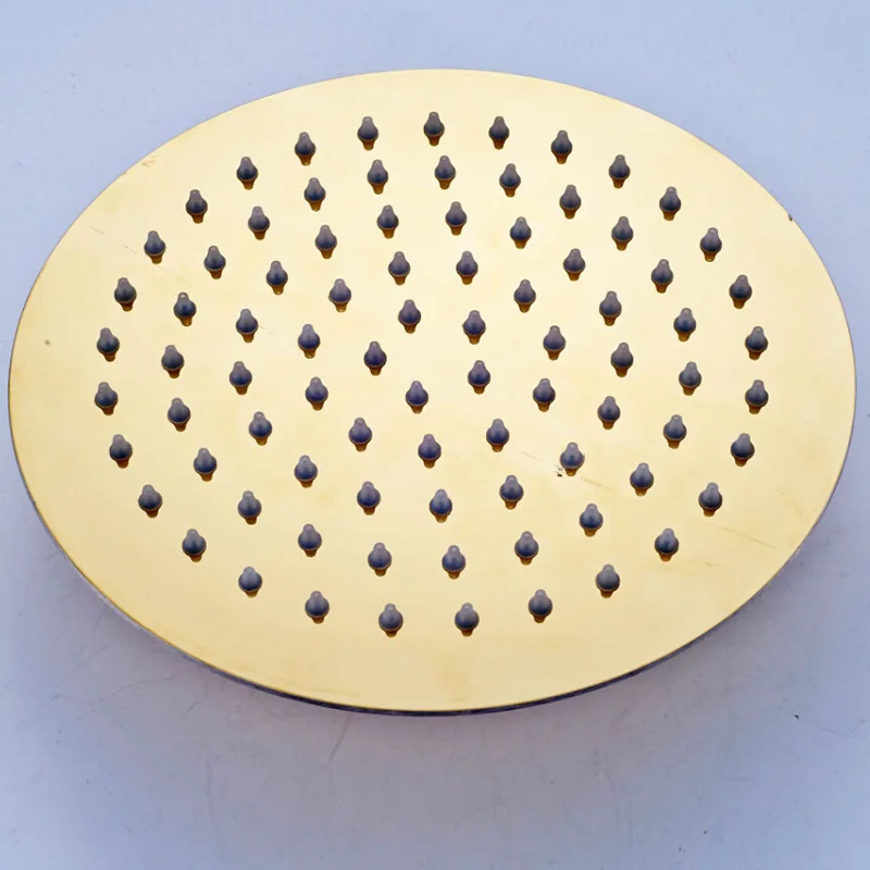 

Titanium Black/golden/chrome/brushed Nickel Rainfall Shower Head Square/round Ultrathin Style Bathroom Showerhead