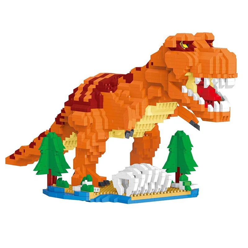 

3d-модель «сделай сам», алмазные блоки, конструктор, тираннозавр, монстр-питомец, животное, мир Юрского периода, динозавр, игрушка для детей